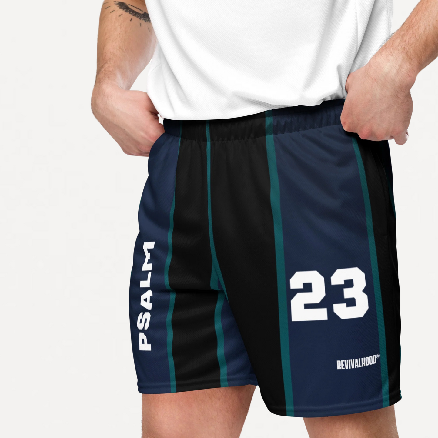 REVIVALHOOD® PSALM 23 Unisex Mesh Shorts