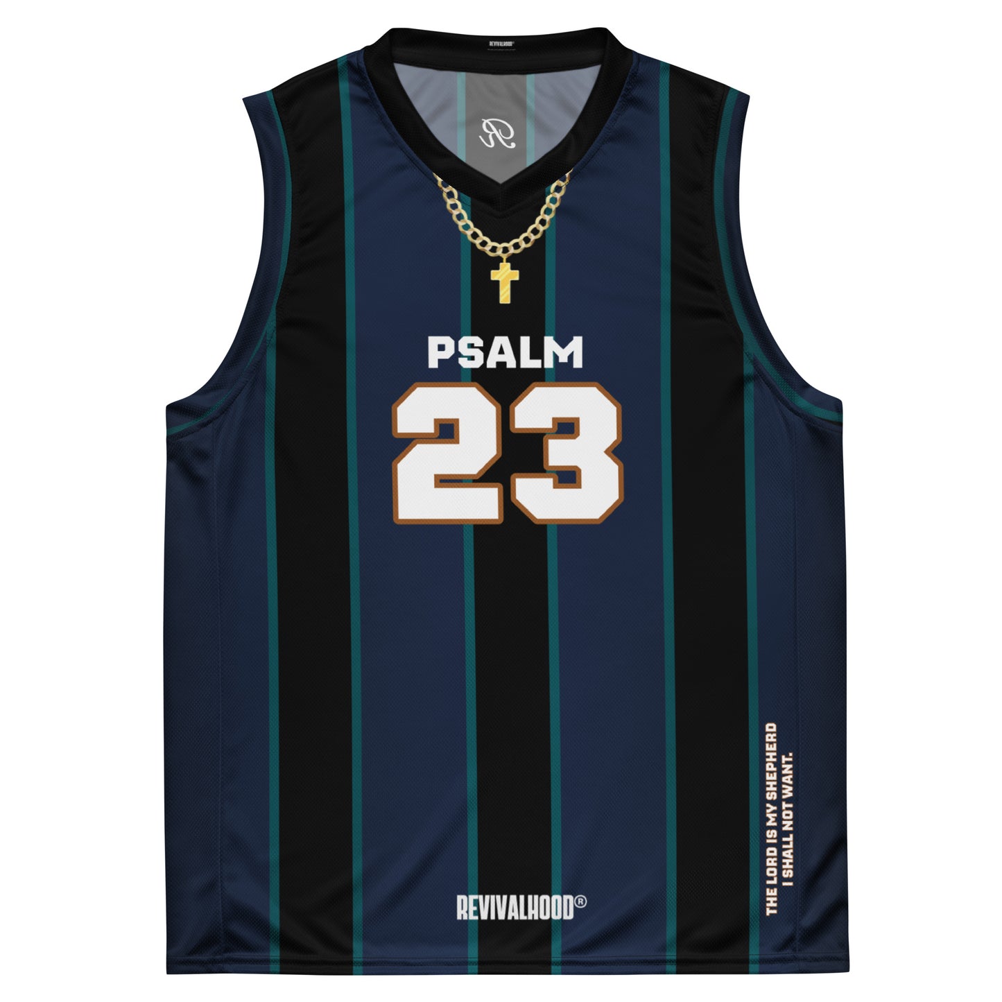 REVIVALHOOD® PSALM 23 V-Neck Jersey