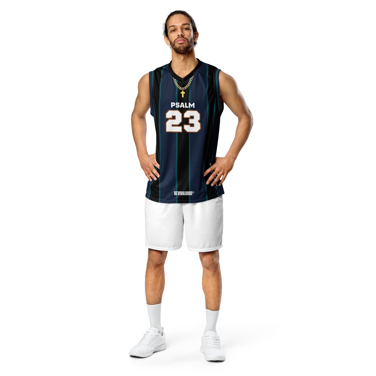 REVIVALHOOD® PSALM 23 V-Neck Jersey