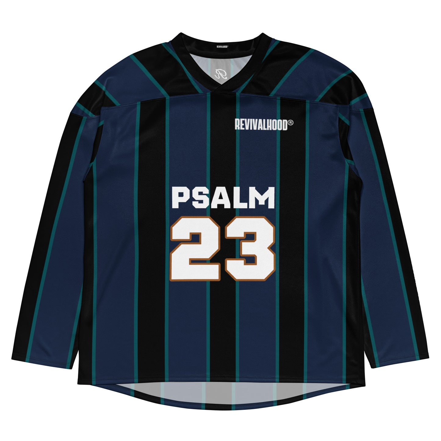 REVIVALHOOD® PSALM 23 V-Neck Long Sleeve Jersey