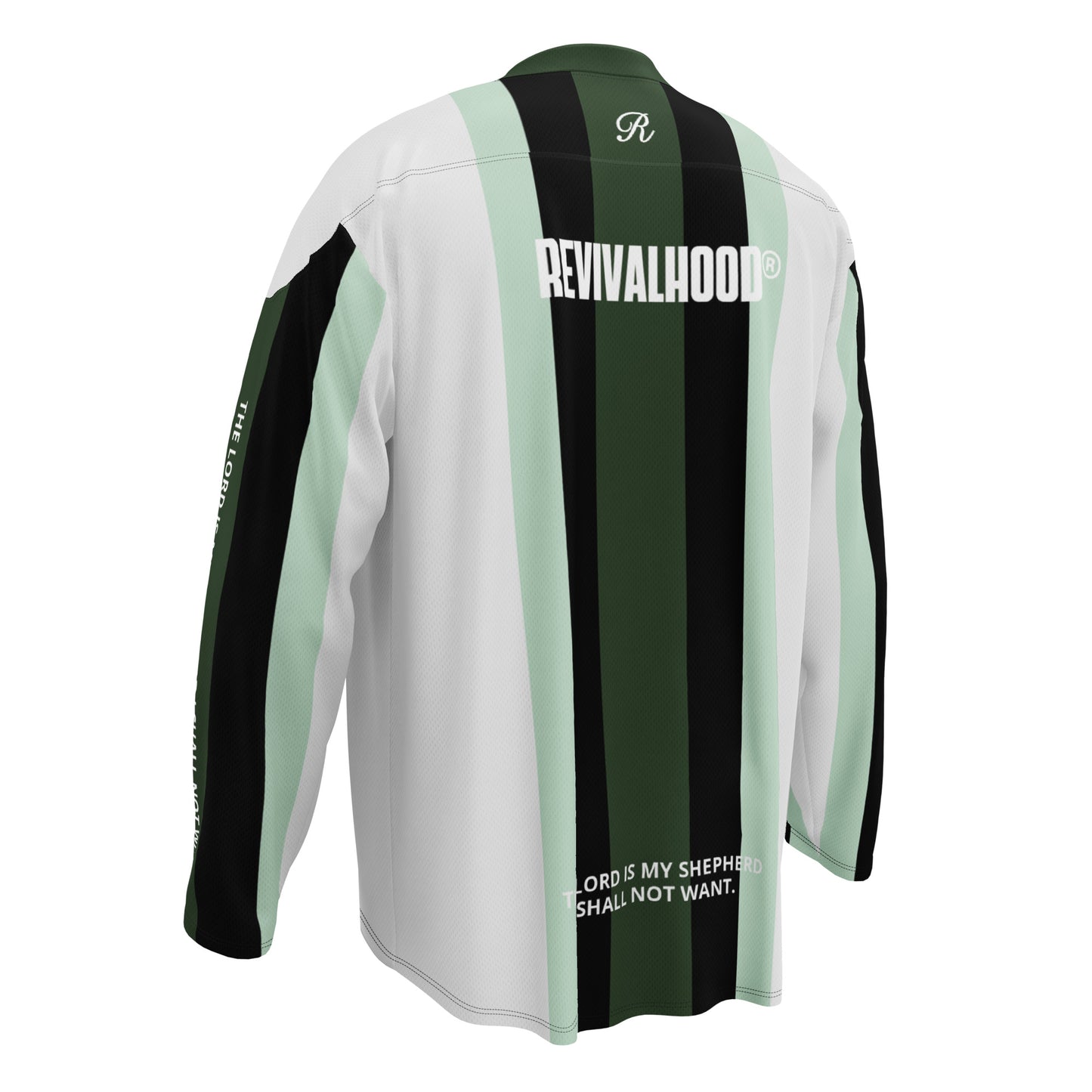 REVIVALHOOD® PSALM 23 V-Neck Long Sleeve Jersey