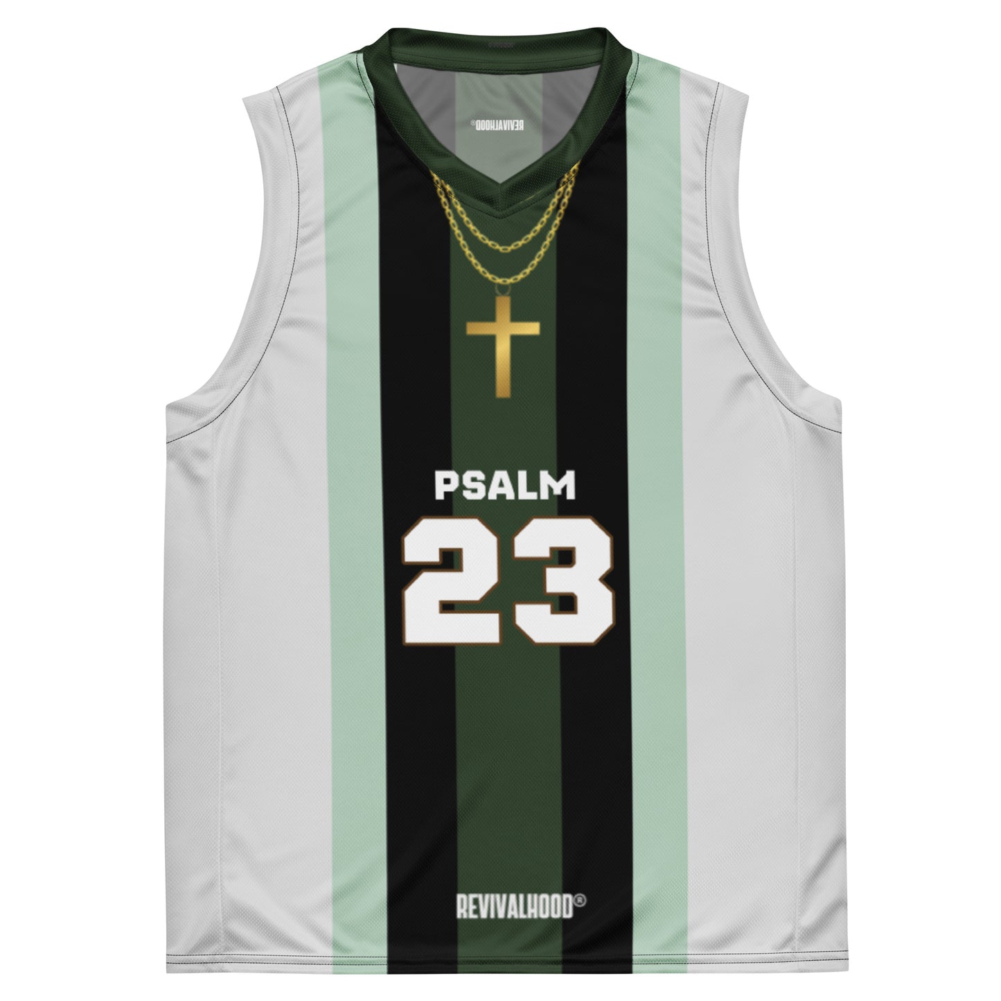 REVIVALHOOD® PSALM 23 V-Neck Long Sleeve Jersey