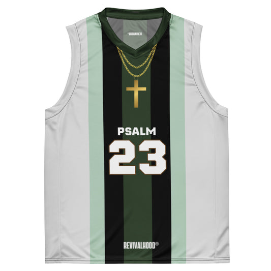 REVIVALHOOD® PSALM 23 V-Neck Long Sleeve Jersey