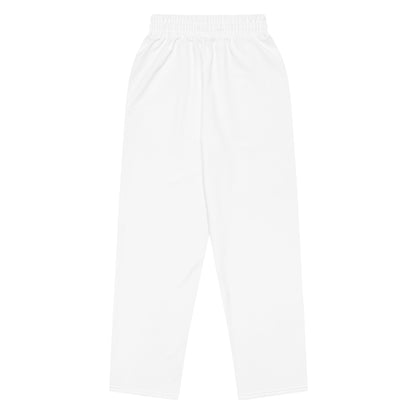 REVIVALHOOD® Trust God Wide-leg joggers (White)