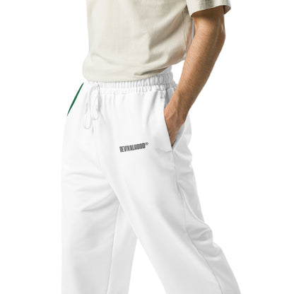 REVIVALHOOD® Trust God Wide-leg joggers (White)