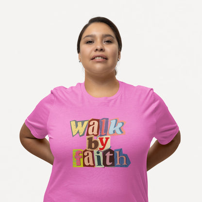 Walk By Faith Unisex Classic Tee (Pastel Edition)