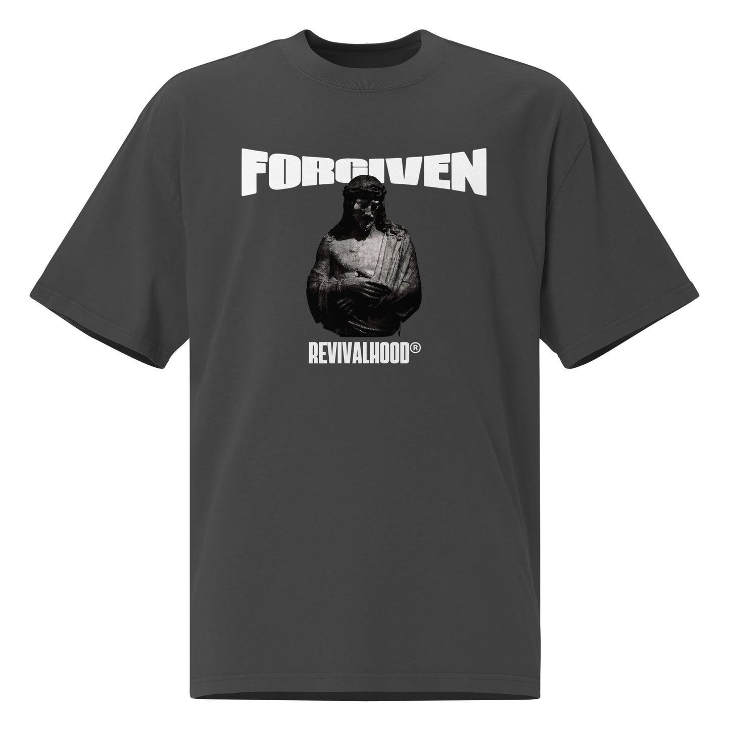 REVIVALHOOD® Forgiven Oversized Faded T-Shirt