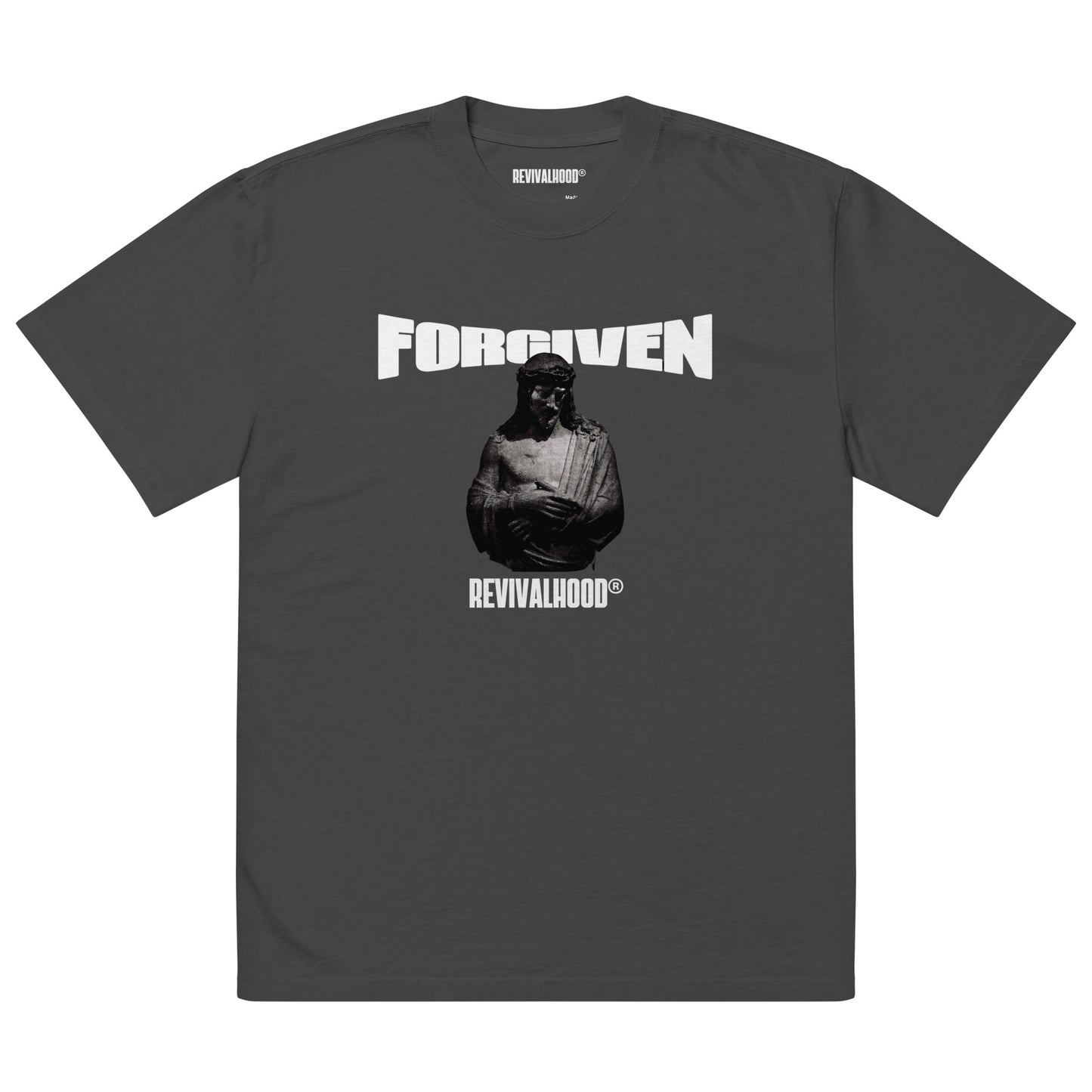 REVIVALHOOD® Forgiven Oversized Faded T-Shirt