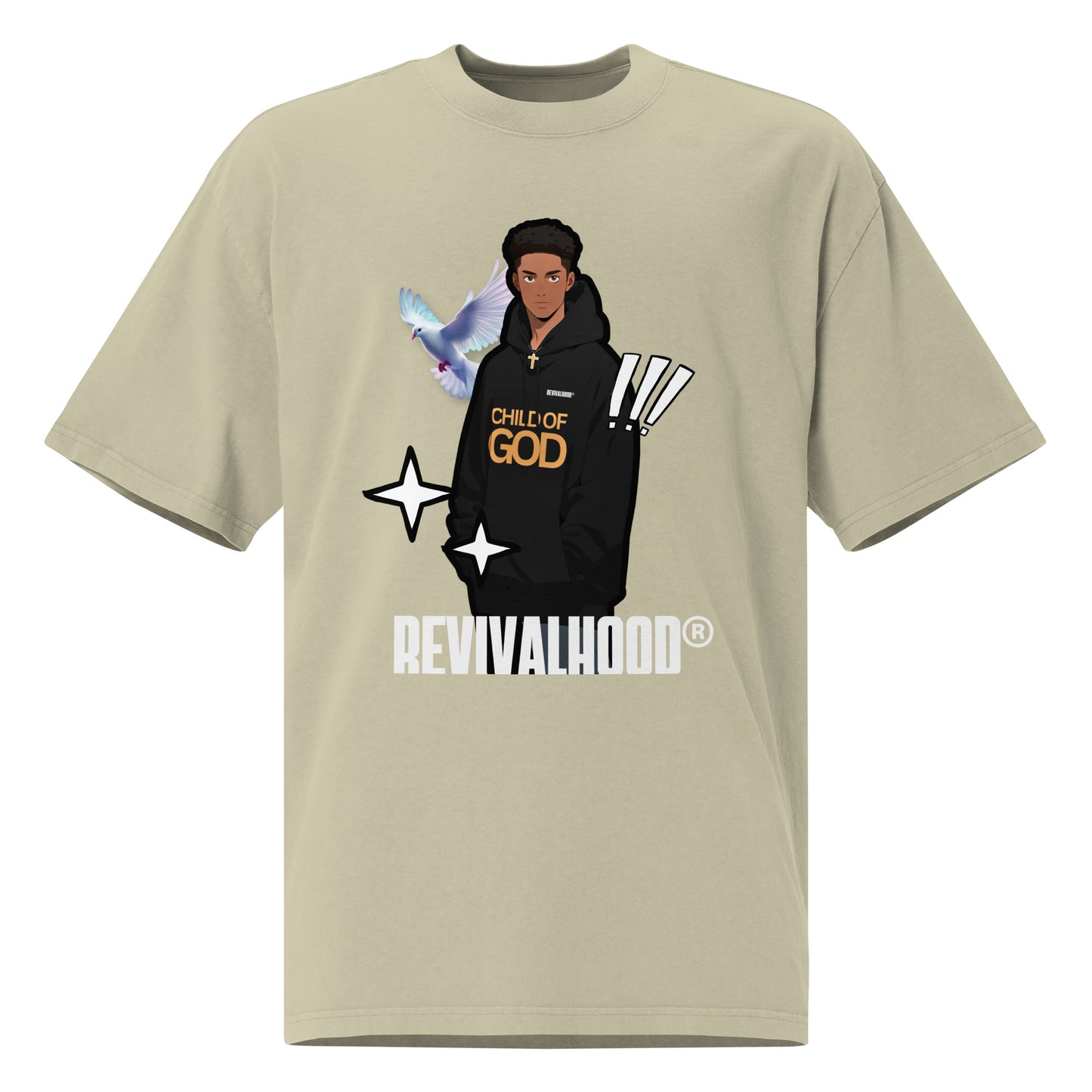 REVIVALHOOD® Anime Inspired Oversized Faded T-Shirt