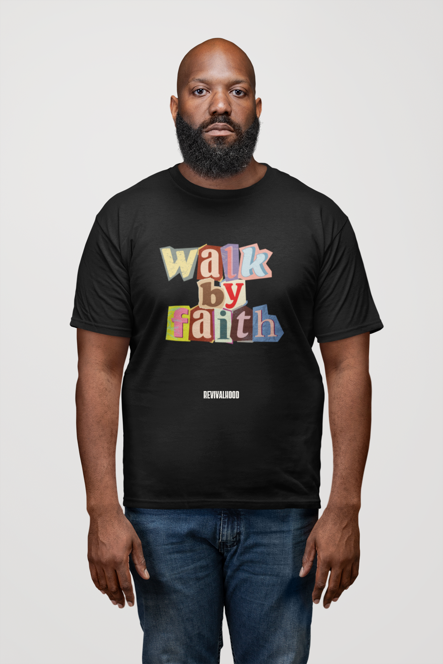 Walk By Faith Unisex Classic Tee (Black)