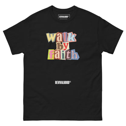 Walk By Faith Unisex Classic Tee (Black)